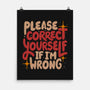 Correct Yourself If I'm Wrong-None-Matte-Poster-koalastudio