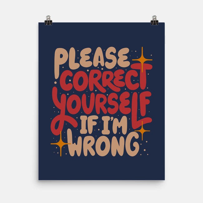 Correct Yourself If I'm Wrong-None-Matte-Poster-koalastudio