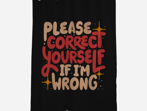 Correct Yourself If I'm Wrong