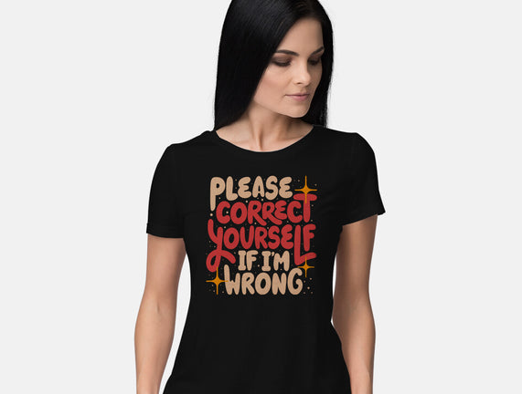 Correct Yourself If I'm Wrong