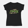 I Need Money Not A Job-Womens-V-Neck-Tee-koalastudio