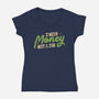 I Need Money Not A Job-Womens-V-Neck-Tee-koalastudio