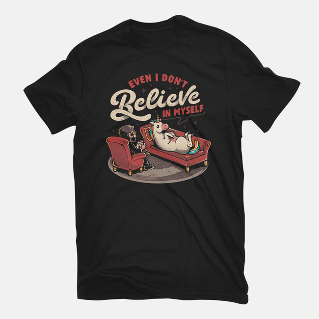 Even I Don’t Believe In Myself-Womens-Fitted-Tee-eduely