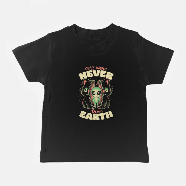 Cats Were Never From Earth-Baby-Basic-Tee-eduely