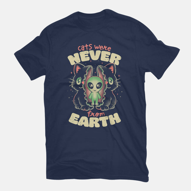 Cats Were Never From Earth-Mens-Heavyweight-Tee-eduely