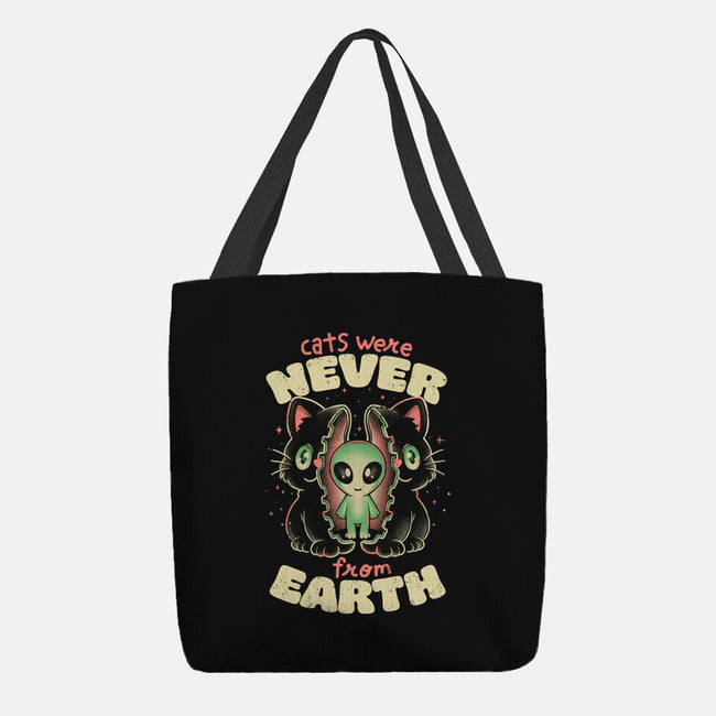 Cats Were Never From Earth-None-Basic Tote-Bag-eduely