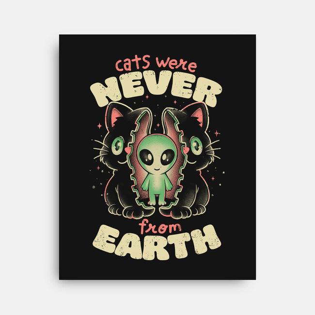 Cats Were Never From Earth-None-Stretched-Canvas-eduely
