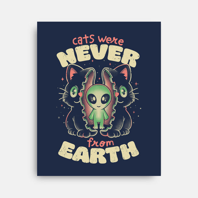 Cats Were Never From Earth-None-Stretched-Canvas-eduely