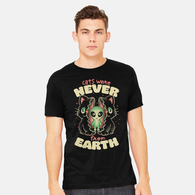 Cats Were Never From Earth-Mens-Heavyweight-Tee-eduely