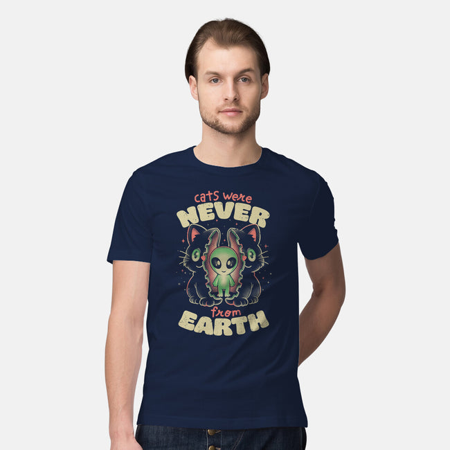 Cats Were Never From Earth-Mens-Premium-Tee-eduely