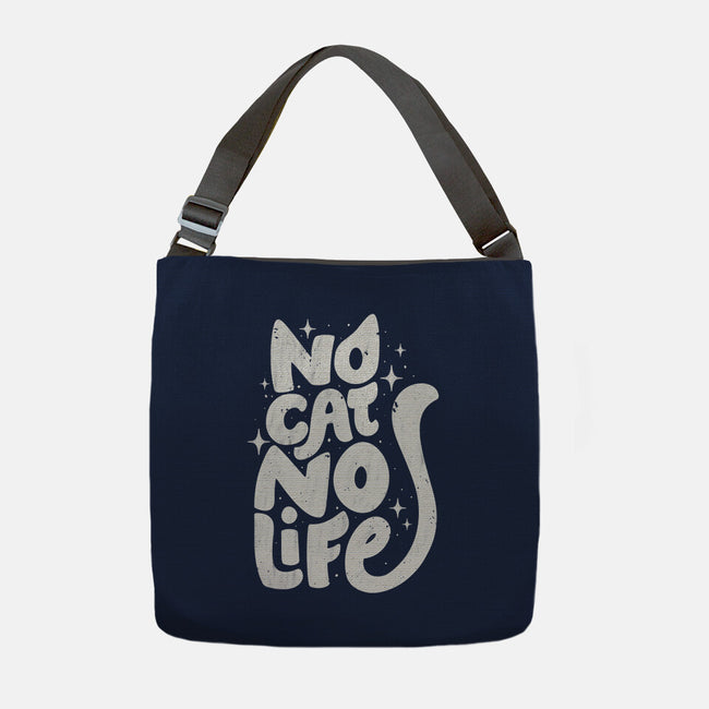 No Cat No Life-None-Adjustable Tote-Bag-koalastudio