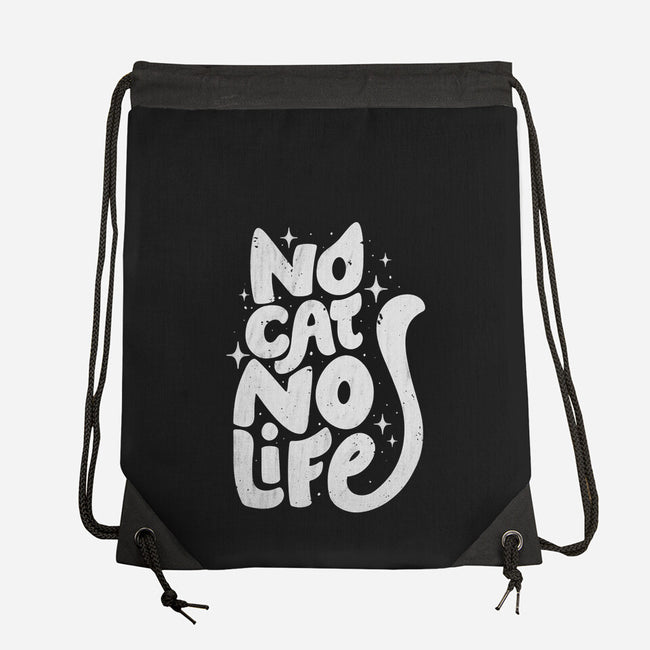 No Cat No Life-None-Drawstring-Bag-koalastudio