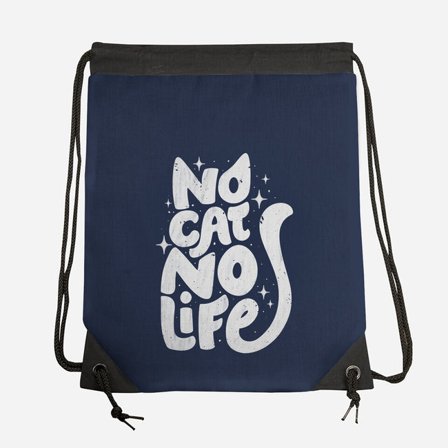 No Cat No Life-None-Drawstring-Bag-koalastudio