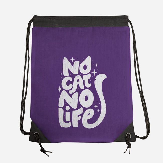 No Cat No Life-None-Drawstring-Bag-koalastudio