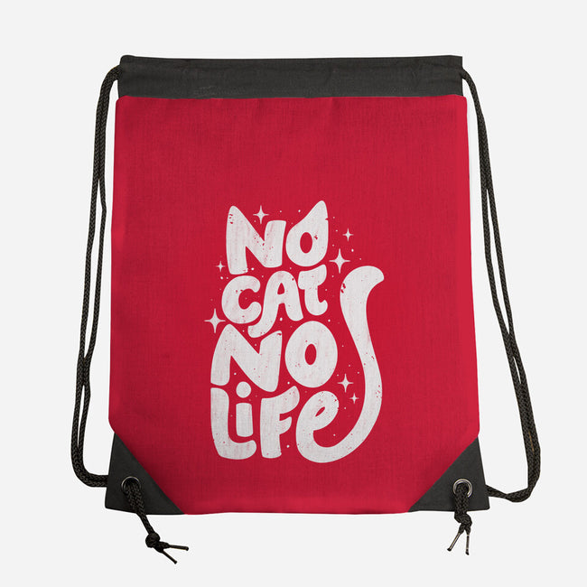 No Cat No Life-None-Drawstring-Bag-koalastudio