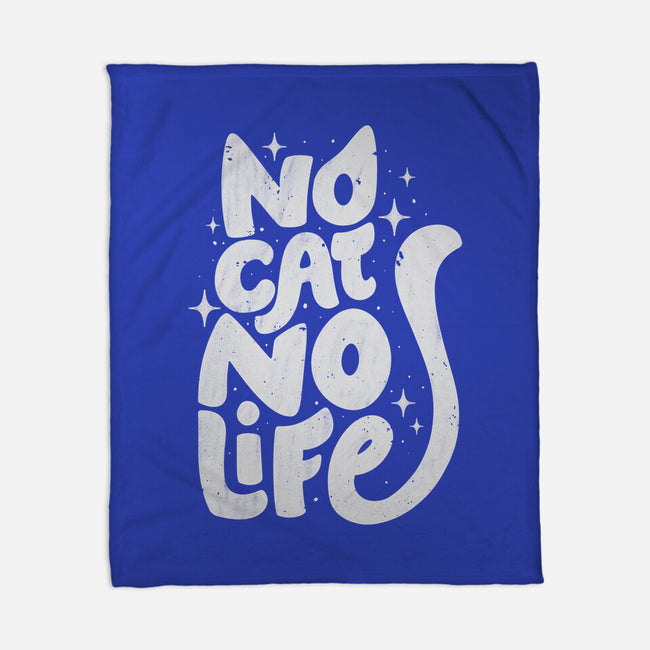 No Cat No Life-None-Fleece-Blanket-koalastudio