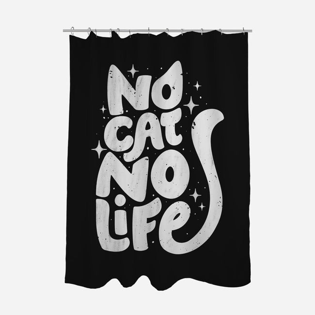 No Cat No Life-None-Polyester-Shower Curtain-koalastudio