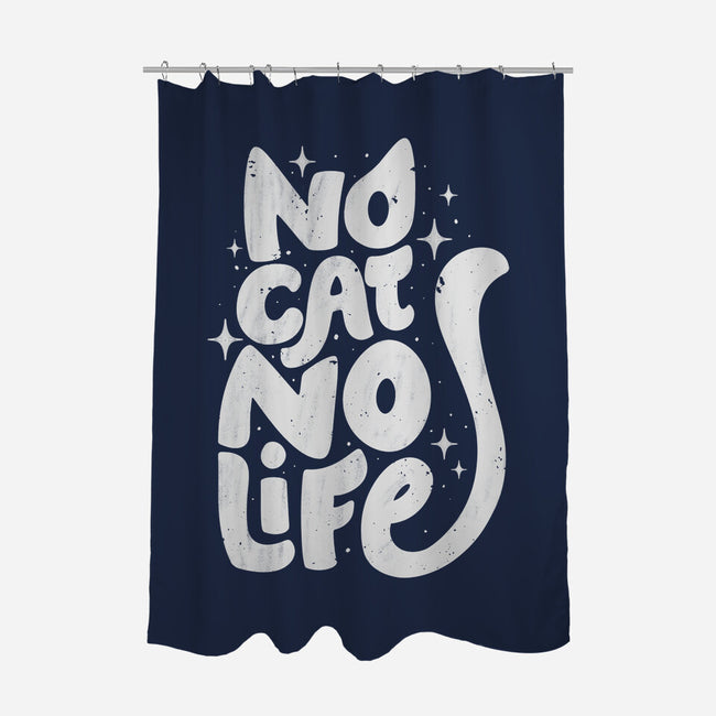 No Cat No Life-None-Polyester-Shower Curtain-koalastudio