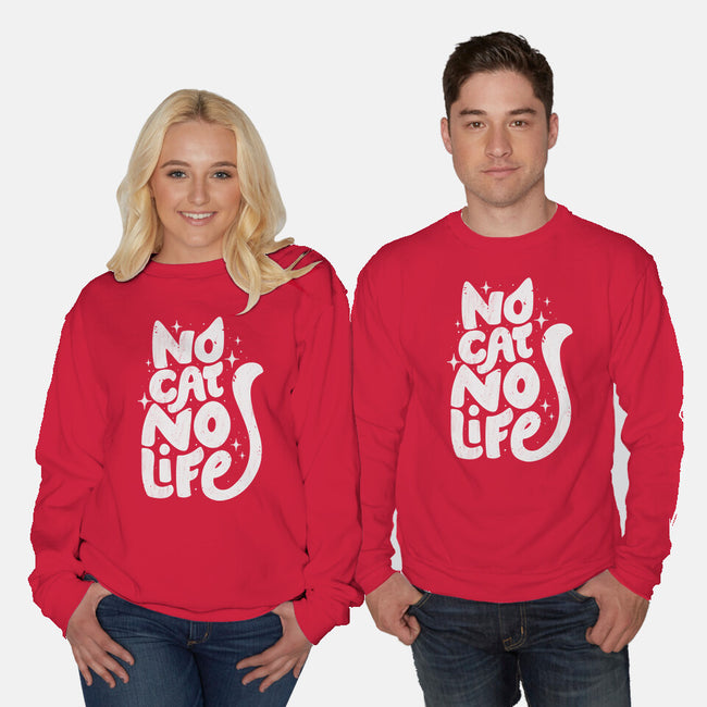 No Cat No Life-Unisex-Crew Neck-Sweatshirt-koalastudio