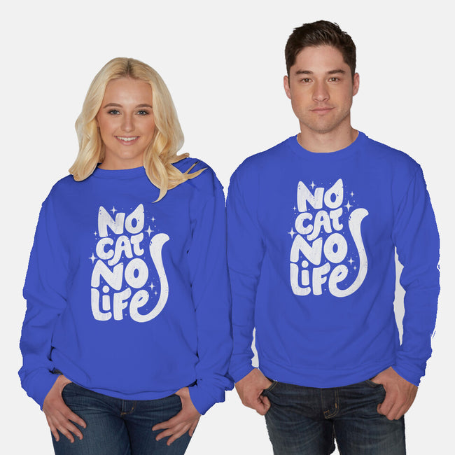 No Cat No Life-Unisex-Crew Neck-Sweatshirt-koalastudio