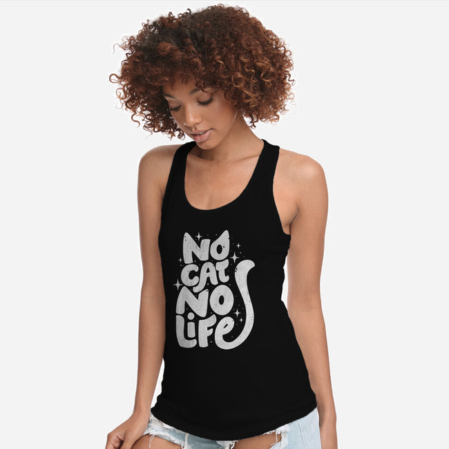 No Cat No Life-Womens-Racerback-Tank-koalastudio