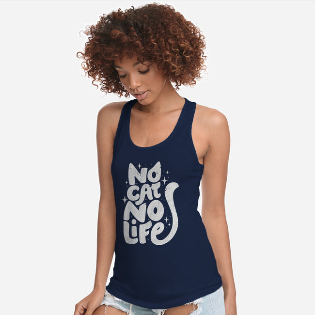 No Cat No Life-Womens-Racerback-Tank-koalastudio