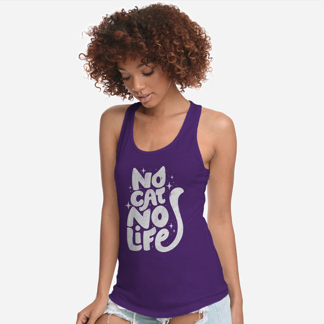 No Cat No Life-Womens-Racerback-Tank-koalastudio