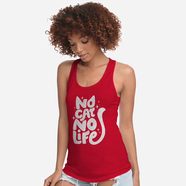 No Cat No Life-Womens-Racerback-Tank-koalastudio
