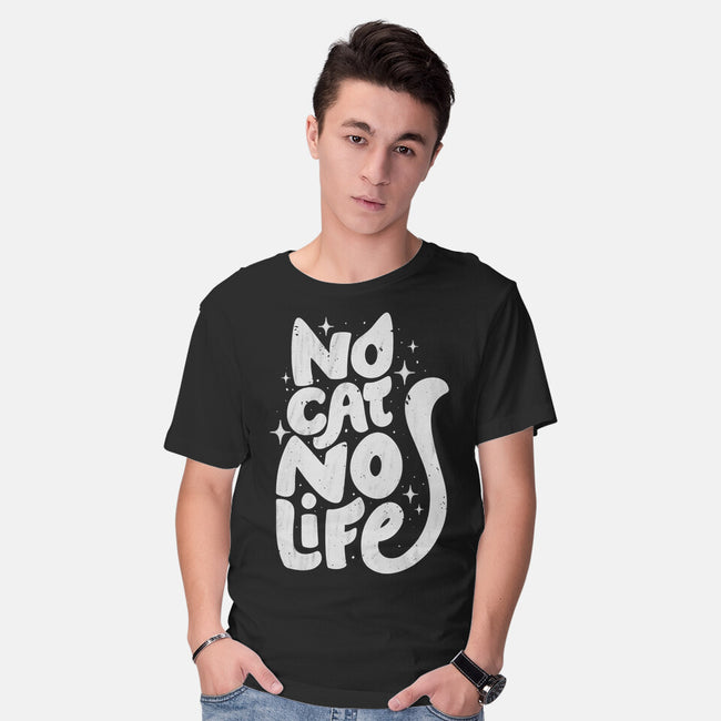 No Cat No Life-Mens-Basic-Tee-koalastudio