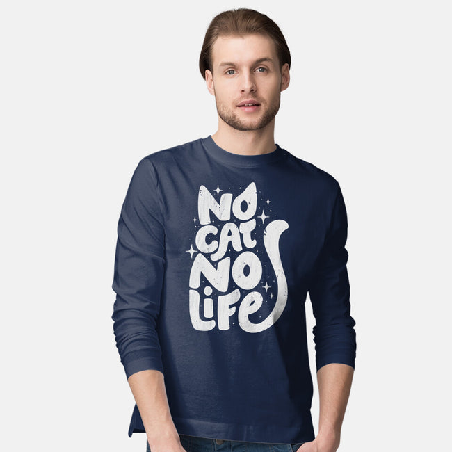 No Cat No Life-Mens-Long Sleeved-Tee-koalastudio