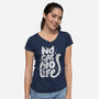 No Cat No Life-Womens-V-Neck-Tee-koalastudio