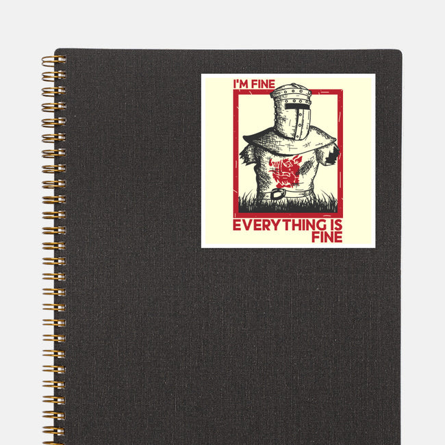 I'm Fine Everything Is Fine-None-Glossy-Sticker-piercek26