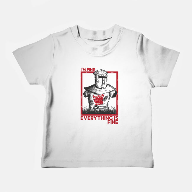 I'm Fine Everything Is Fine-Baby-Basic-Tee-piercek26