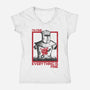 I'm Fine Everything Is Fine-Womens-V-Neck-Tee-piercek26