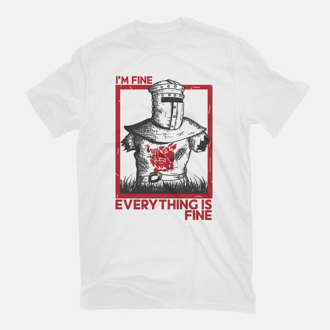 I'm Fine Everything Is Fine-Unisex-Basic-Tee-piercek26