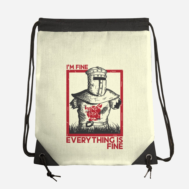 I'm Fine Everything Is Fine-None-Drawstring-Bag-piercek26