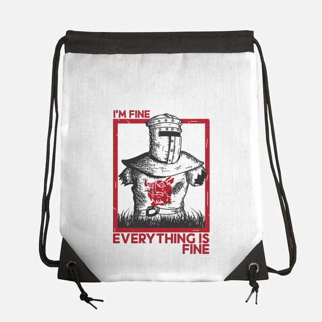 I'm Fine Everything Is Fine-None-Drawstring-Bag-piercek26
