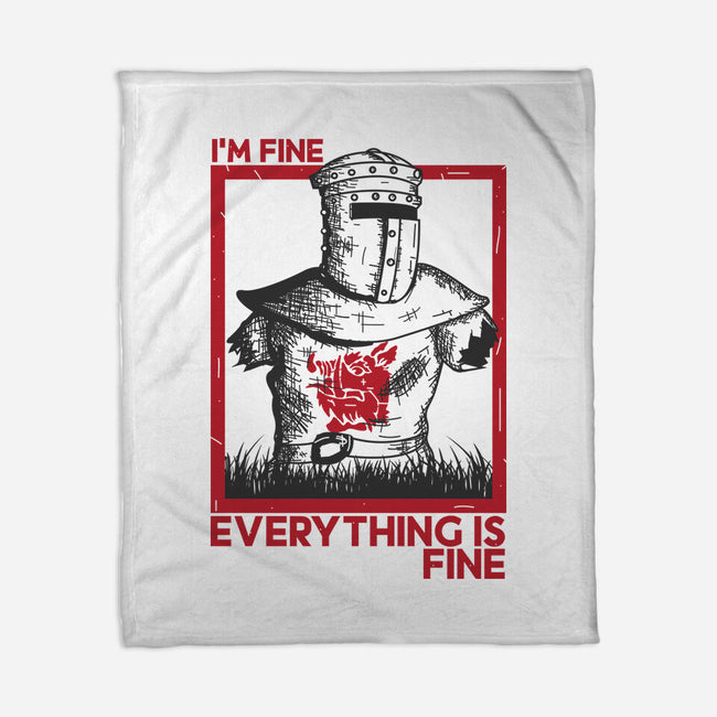 I'm Fine Everything Is Fine-None-Fleece-Blanket-piercek26