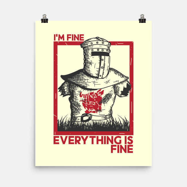 I'm Fine Everything Is Fine-None-Matte-Poster-piercek26