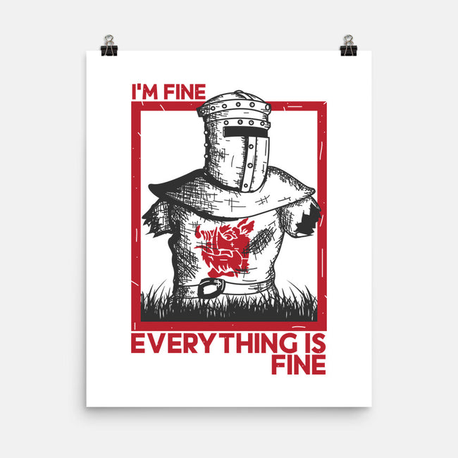 I'm Fine Everything Is Fine-None-Matte-Poster-piercek26