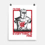 I'm Fine Everything Is Fine-None-Matte-Poster-piercek26
