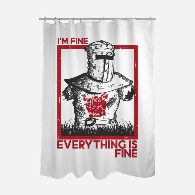 I'm Fine Everything Is Fine-None-Polyester-Shower Curtain-piercek26