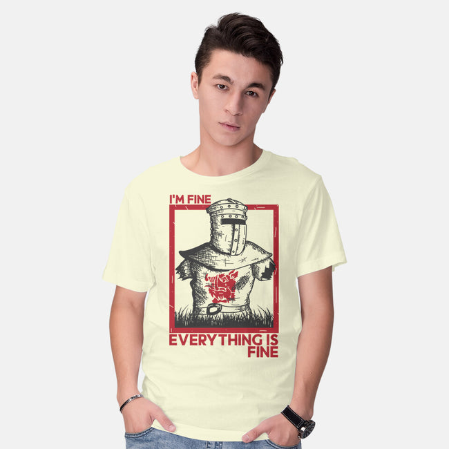 I'm Fine Everything Is Fine-Mens-Basic-Tee-piercek26