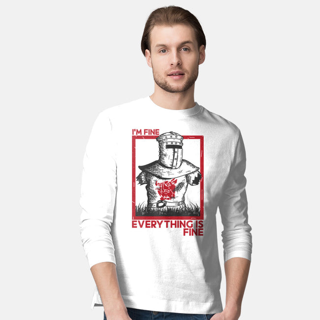 I'm Fine Everything Is Fine-Mens-Long Sleeved-Tee-piercek26
