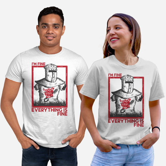 I'm Fine Everything Is Fine-Unisex-Basic-Tee-piercek26