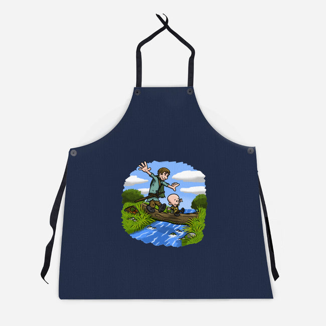 Dunk And Egg-Unisex-Kitchen-Apron-Paul Simic