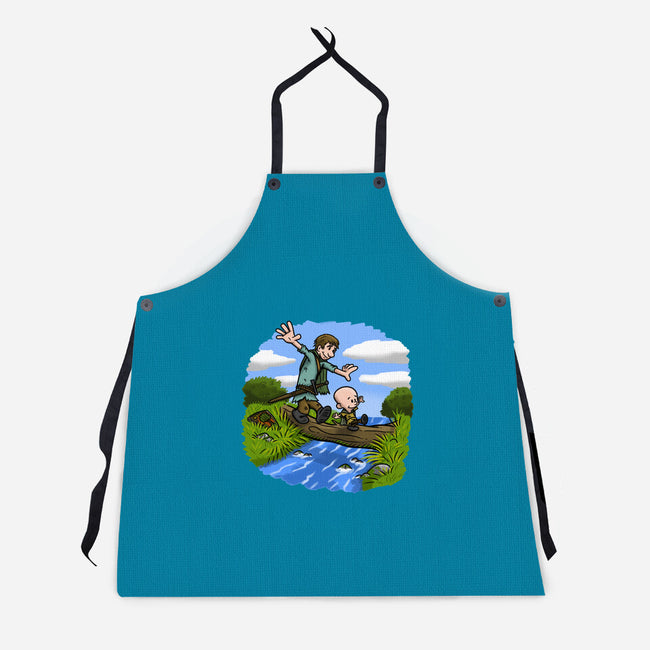 Dunk And Egg-Unisex-Kitchen-Apron-Paul Simic