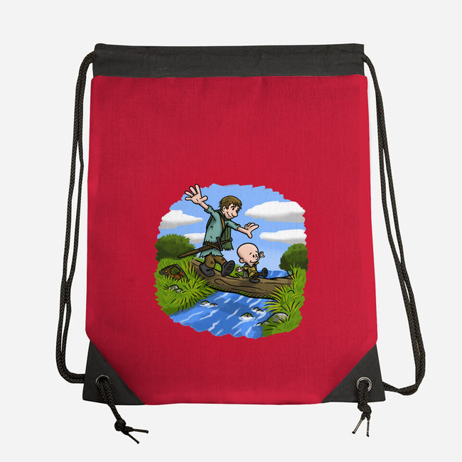 Dunk And Egg-None-Drawstring-Bag-Paul Simic