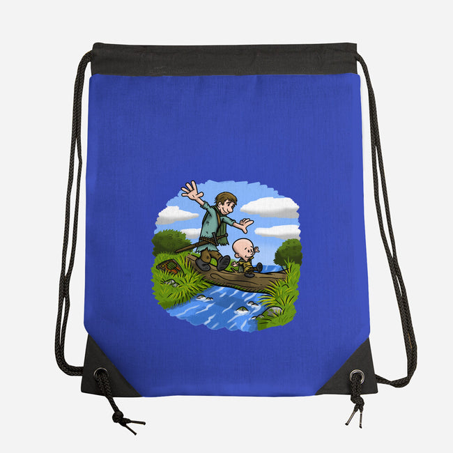 Dunk And Egg-None-Drawstring-Bag-Paul Simic