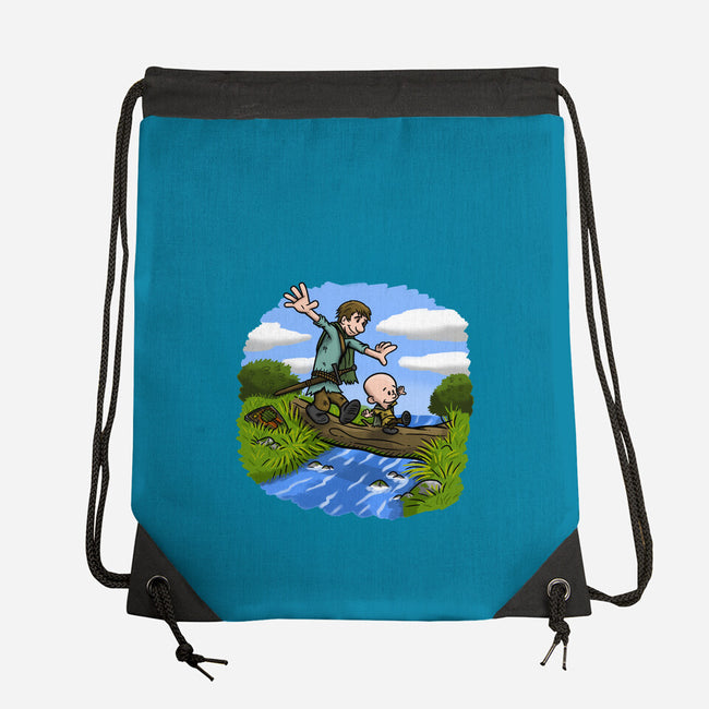 Dunk And Egg-None-Drawstring-Bag-Paul Simic